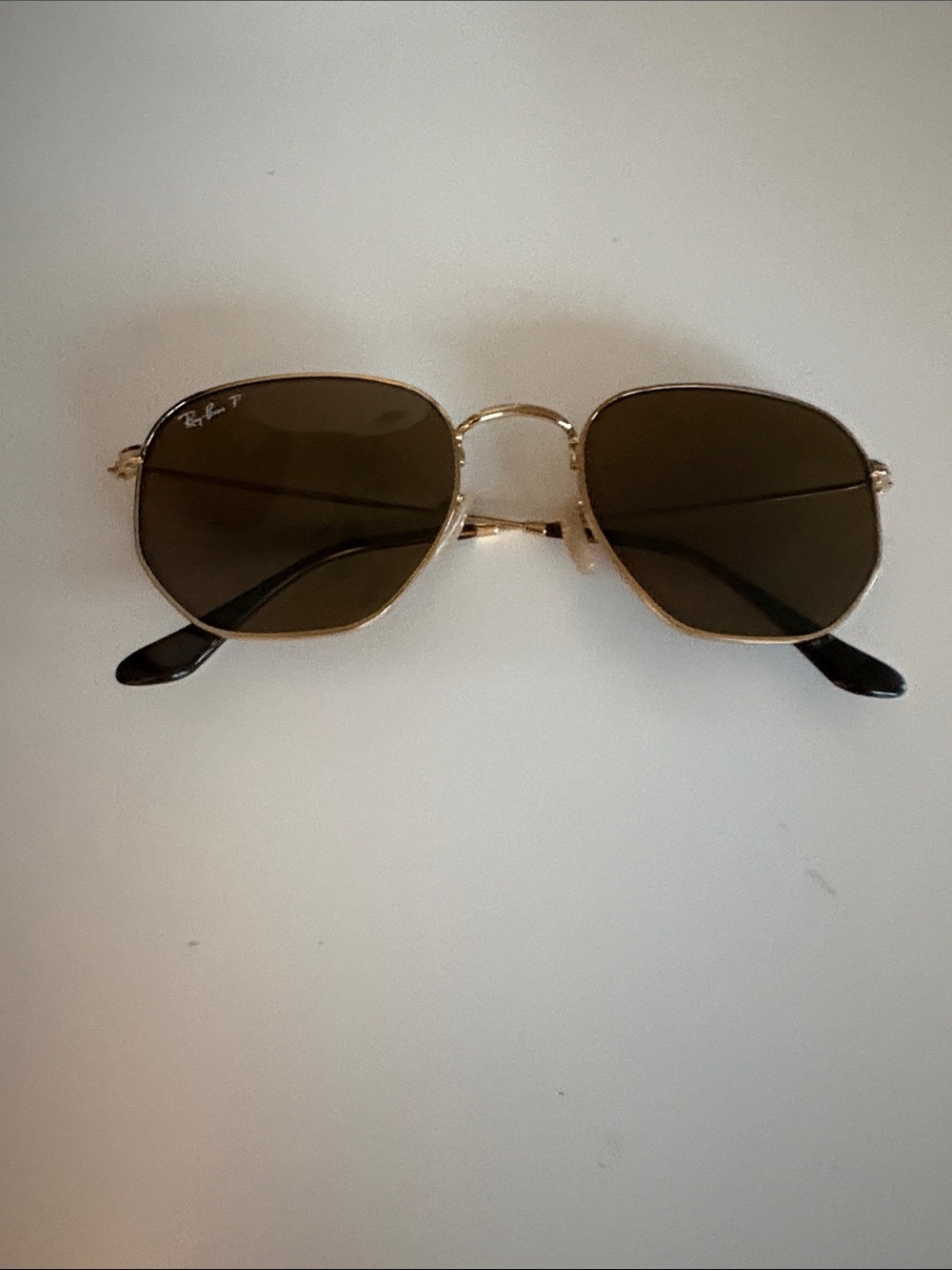 Ray-Ban Women’s Gold Frame Brown Lens Sunglasses - Classic Aviator Style